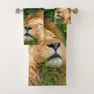 Lion Bathroom Towel Set Bad Handdoek