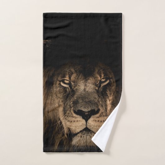 Lion Bathroom Towel Set Bad Handdoek (Handdoek)