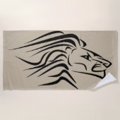 Lion Beach handdoek - Kies kleur (Voorkant)