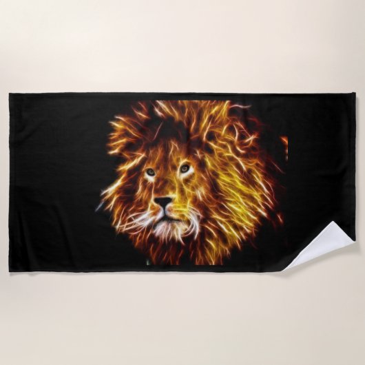 Lion Beach Towel Strandlaken (Voorkant)