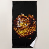 Lion Beach Towel Strandlaken (Voorkant)