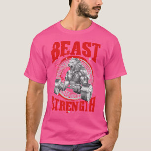Lion Beast Strength Workout Gym Bodybuilding Lifti T-shirt