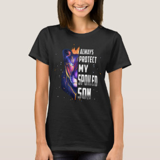 Lion beschermt altijd mijn gesluierde Moederdag T-shirt