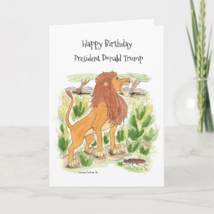 Lion Birthday-kaart Kaart