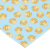 Lion Birthday Party Blue Tafelkleed (Gekanteld)