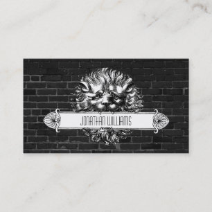  lion Black en White — unieke Visitekaartjes
