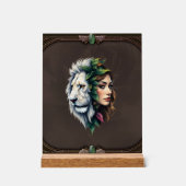 Lion blanc et femme (Recto)