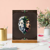 Lion blanc et femme (Mariage)