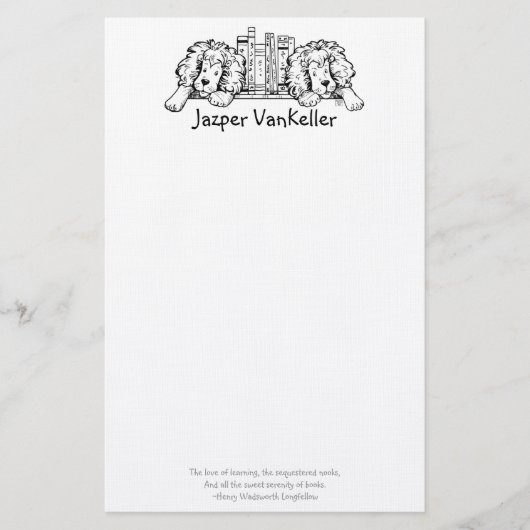 Lion Book met fin à la papeterie personnelle (Devant)