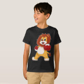 Lion Boxer Bokshandschoenen Boksen T-shirt (Voorkant volledig)