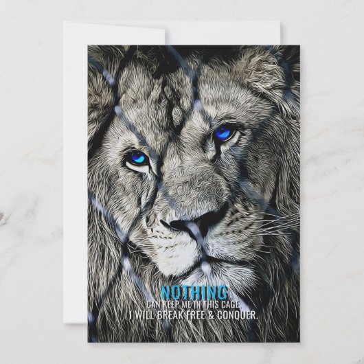 Lion Break gratis Bedankkaart (Voorkant)