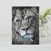 Lion Break gratis Bedankkaart (Staand voorkant)