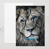 Lion Break gratis Bedankkaart (Voorkant / Achterkant)
