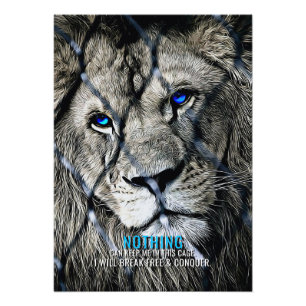Lion Break gratis Foto Afdruk