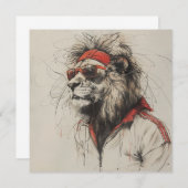 Lion Briefkaart (Voorkant / Achterkant)