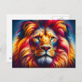 Lion Briefkaart (Voorkant / Achterkant)