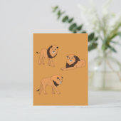 Lion Briefkaart (Staand voorkant)