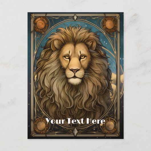 Lion Briefkaart (Voorkant)