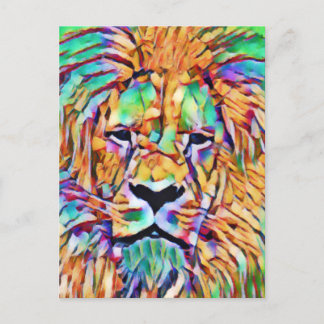 Lion Briefkaart - Levendige kunst