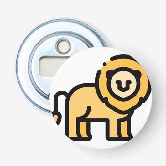 Lion Button Flesopener (Voorkant)