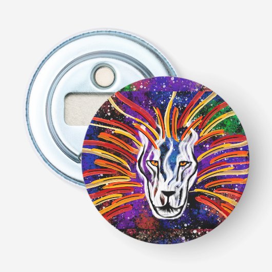 Lion Button Flesopener (Voorkant)