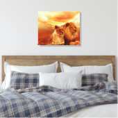 Lion Canvas Afdruk (Insitu (Slaapkamer))