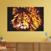 Lion Canvas Afdruk (Insitu (Woonkamer))