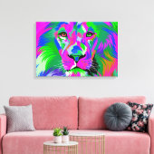 Lion Canvas Afdruk (Insitu (Woonkamer))
