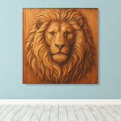 LION CANVAS AFDRUK (Insitu (Houten vloer))