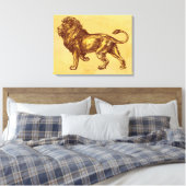  lion canvas afdruk (Insitu (Slaapkamer))