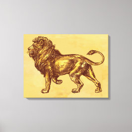 lion canvas afdruk