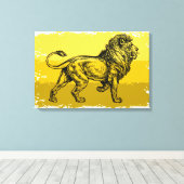 Lion Canvas Afdruk (Insitu (Houten vloer))