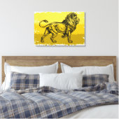 Lion Canvas Afdruk (Insitu (Slaapkamer))