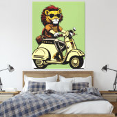 Lion Canvas Print (Insitu (Slaapkamer))