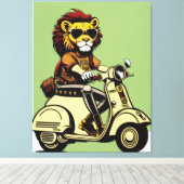 Lion Canvas Print (Insitu (Houten vloer))