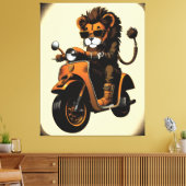 Lion Canvas Print (Insitu (Woonkamer))