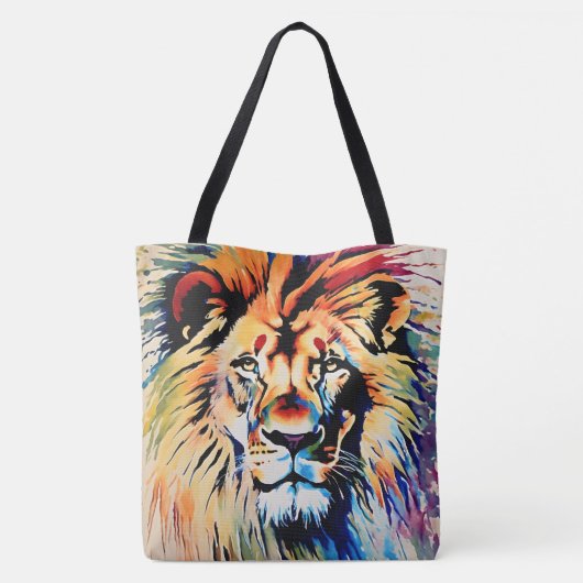 Lion Canvas tas - Afrikaans Safari geïnspireerd on (Achterkant)