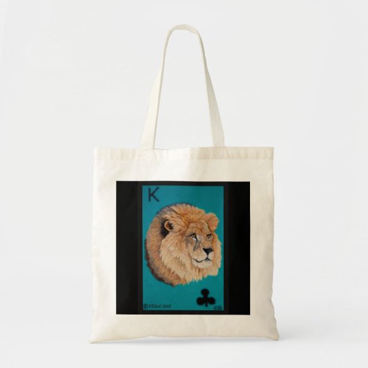 Lion Canvas tas van Elizabeth Black (Voorkant)