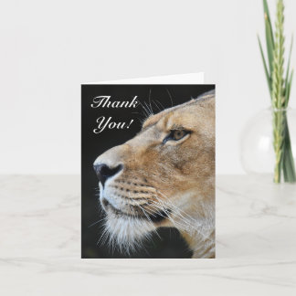 Lion Carte de remerciements
