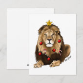 Lion - carte de vacances (Devant / Derrière)