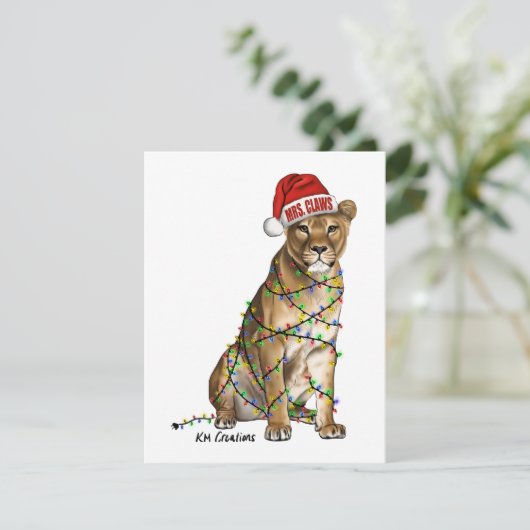 Lion - carte de vacances (Debout devant)