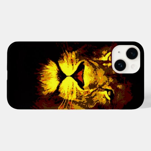 Lion Case-Mate iPhone Case (Achterkant (horizontaal))