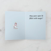 Lion Cat Unicorn Carte d'anniversaire (Intérieur)