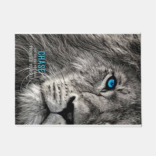 Lion Chase Jouw dromen Deurmat (Voorkant)