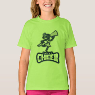 Lion Cheer Full Front-ontwerp T-shirt