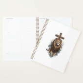 Lion chrétien et croix vintage (Devant avec enveloppe)
