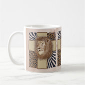 Lion Christian Cross Mug (Gauche)