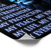 Lion Christian Jesus Is My King, God, Lord, And Sa Poster (Hoek)