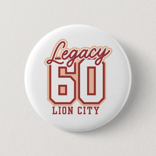 Lion City Legacy Celebration Ronde Button 5,7 Cm (Voorkant)