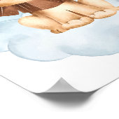 Lion Cloud Nursery Poster Kids Room Imprimer (Coin)